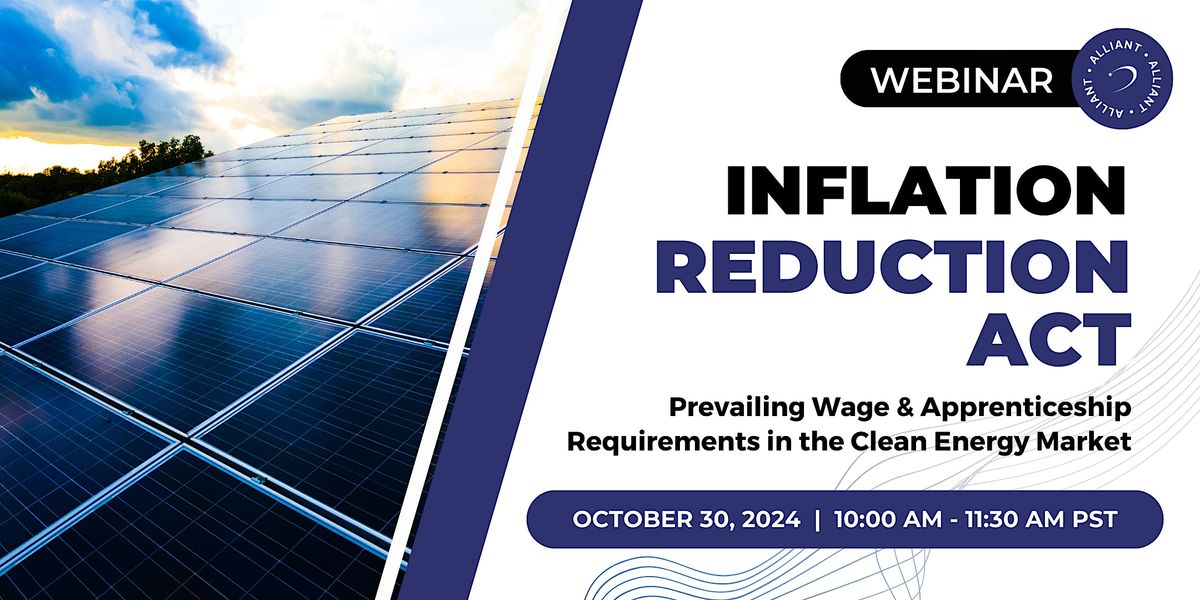 Inflation Reduction Act - Prevailing Wage and Apprenticeship Requirements