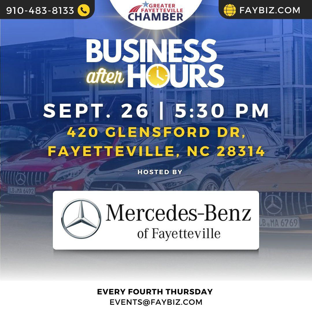 Business After Hours with Mercedes-Benz of Fayetteville