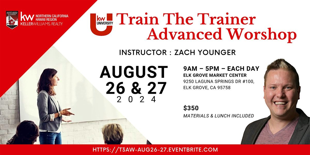 Train The Trainer Advanced Workshop with Zach Younger