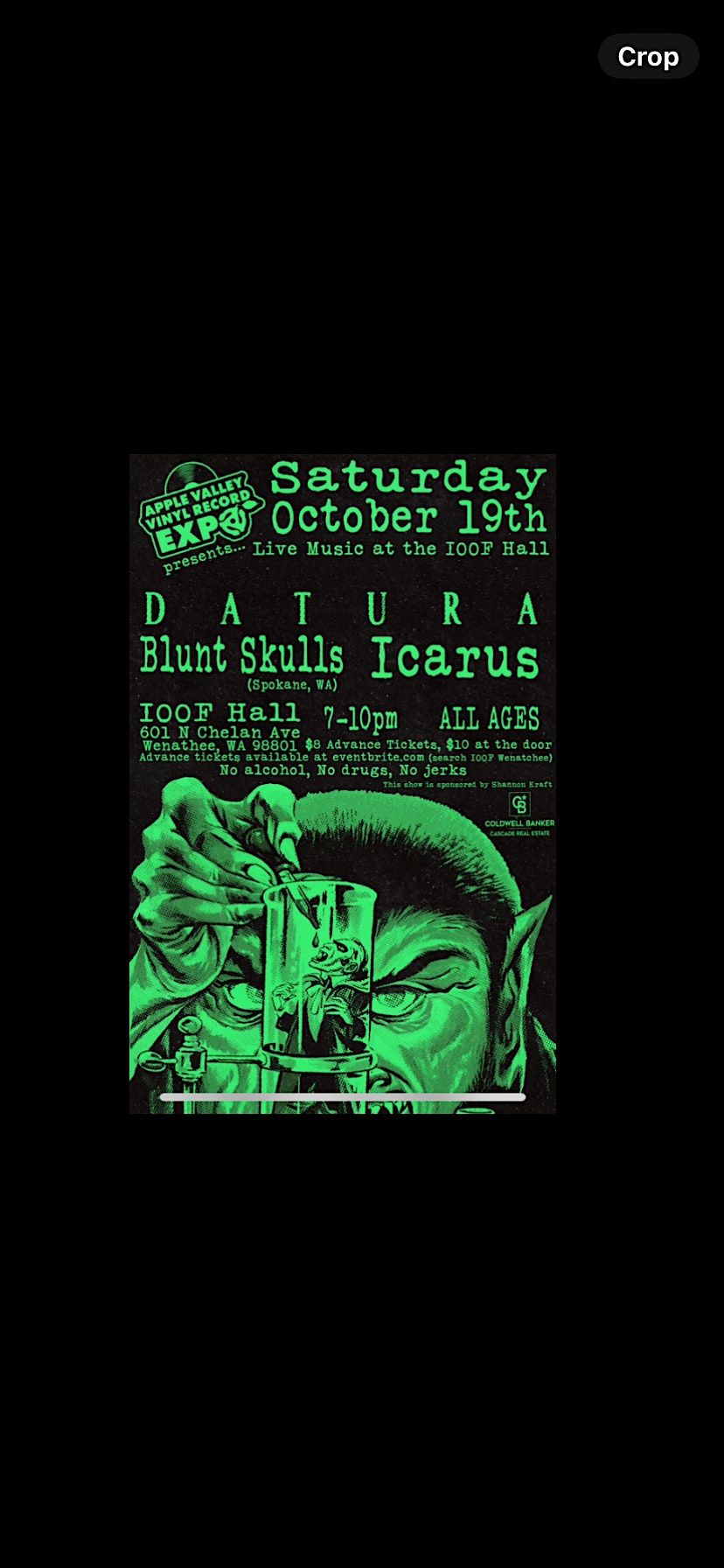 Live music (all ages welcome) featuring Datura, Blunt Skulls and Icarus