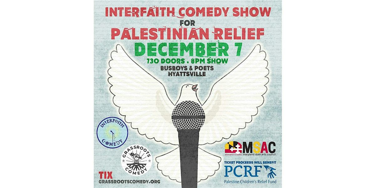 Interfaith Comedy Show for Palestinian Relief With Ahamed Weinberg