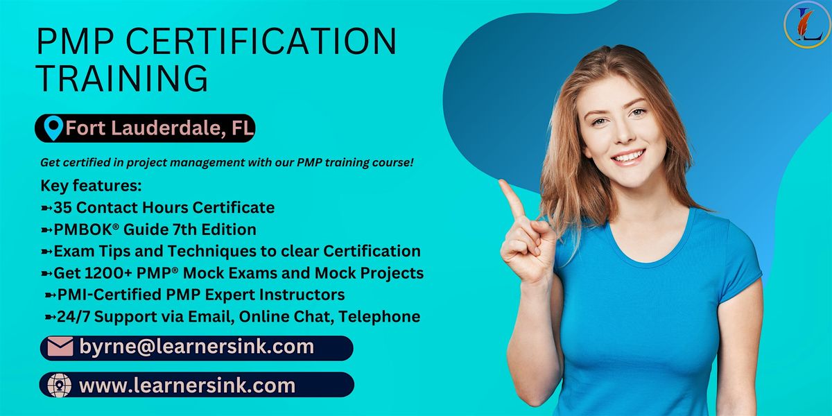 Confirmed 4 Day PMP Bootcamp In Fort Lauderdale, FL