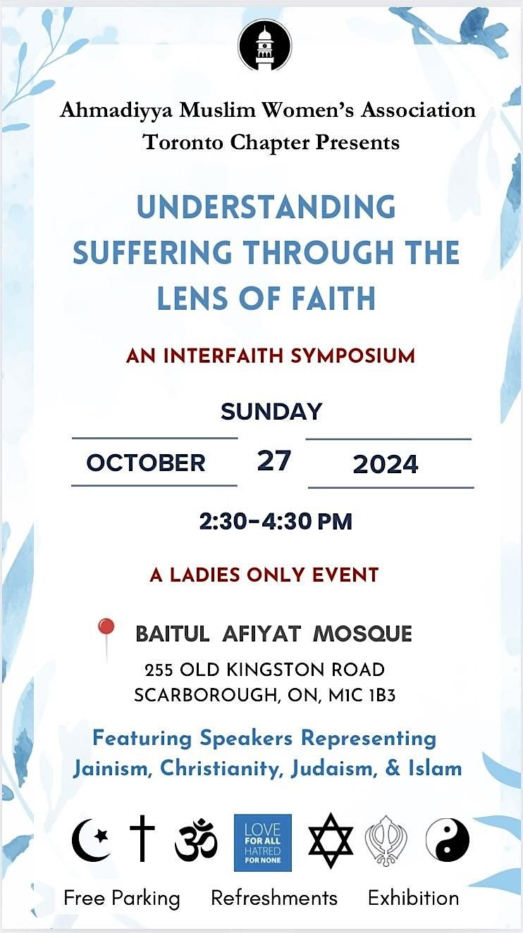 Ahmadiyya Muslim Women Interfaith Symposium 2024 (LADIES ONLY EVENT)