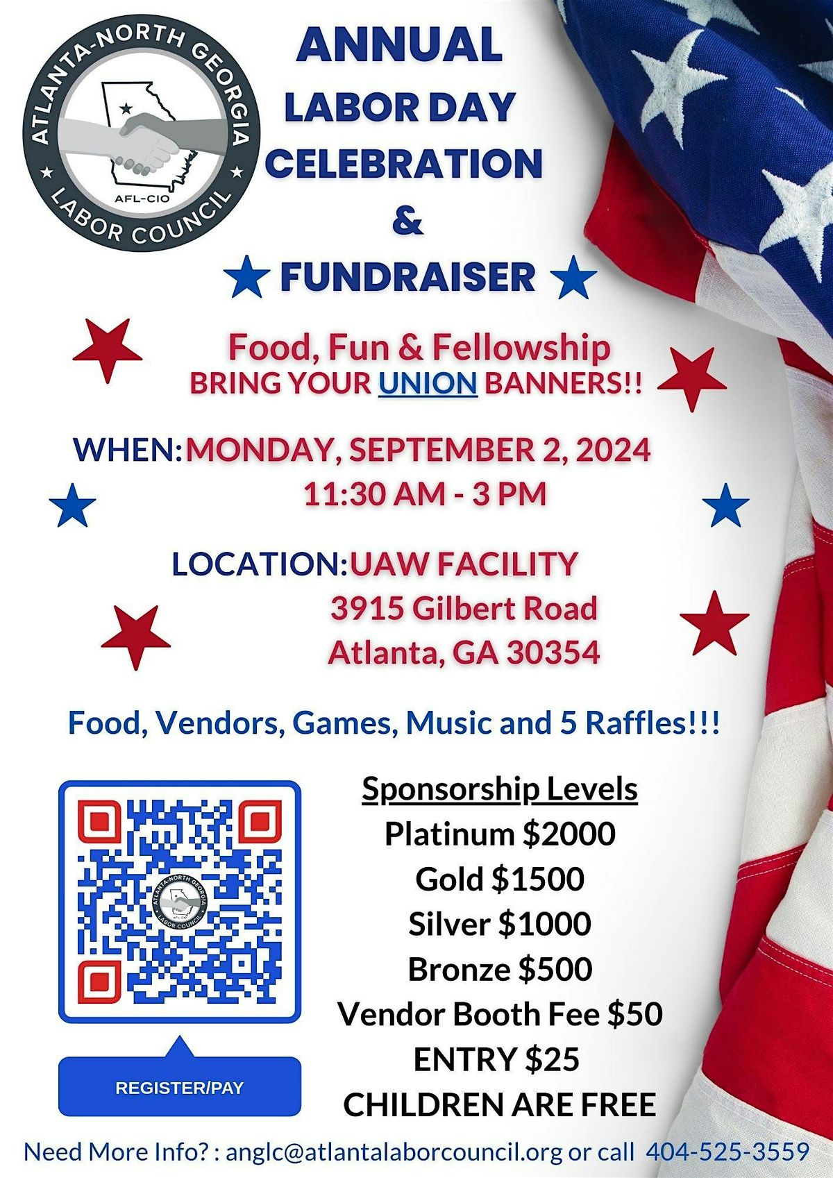 ANNUAL LABOR DAY CELEBRATION & FUNDRAISER