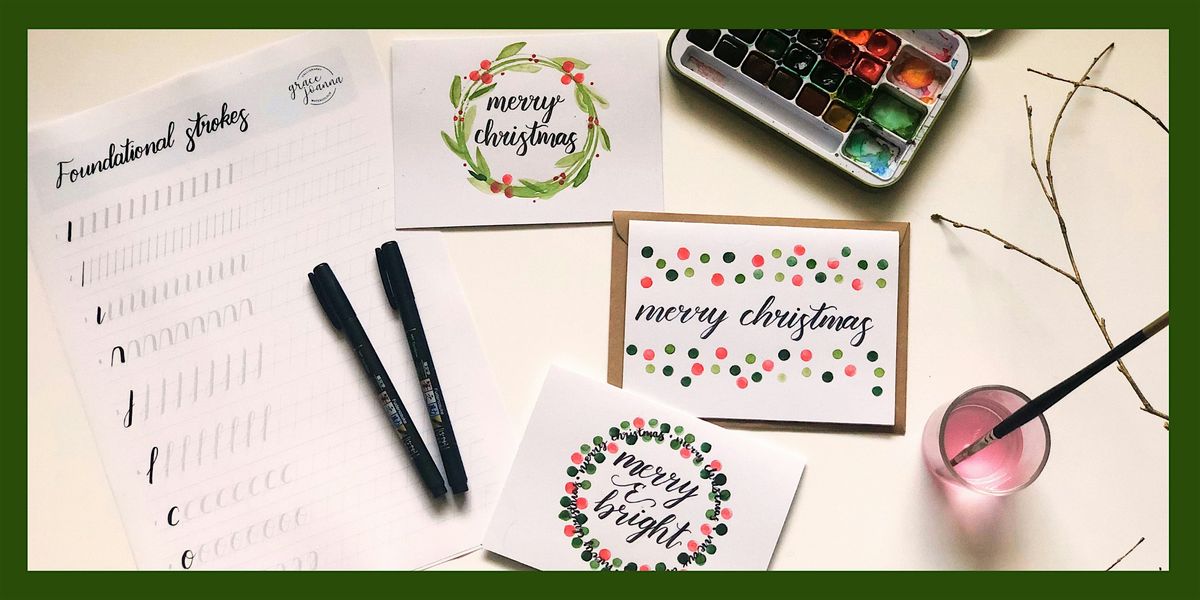 Calligraphy Christmas Cards - SKIPTON - Coopers cafe