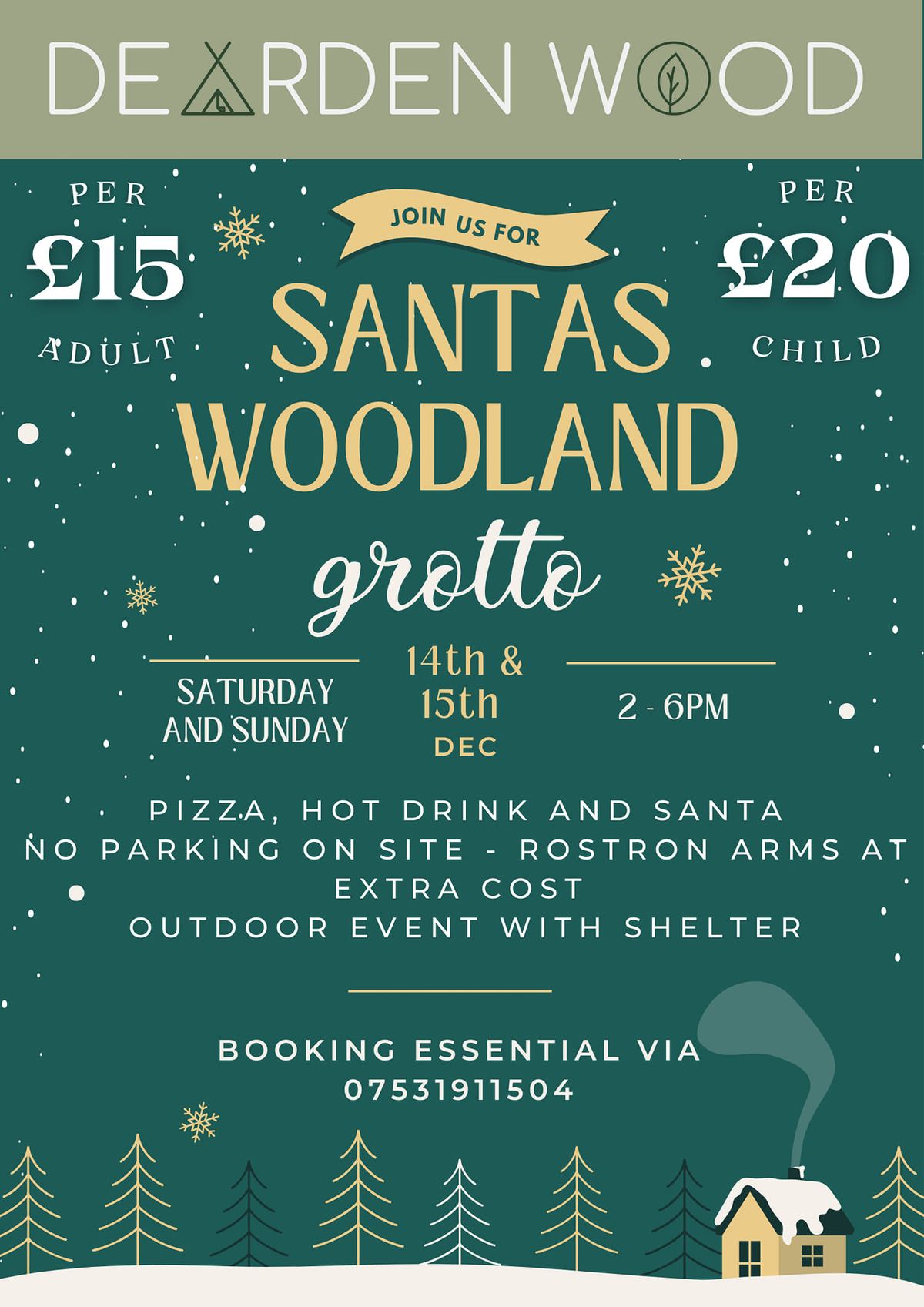 Santa's Grotto in the Woodland