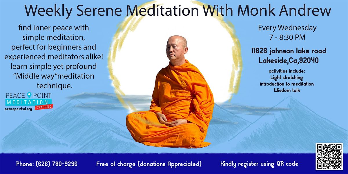 Serene Meditation with Monk