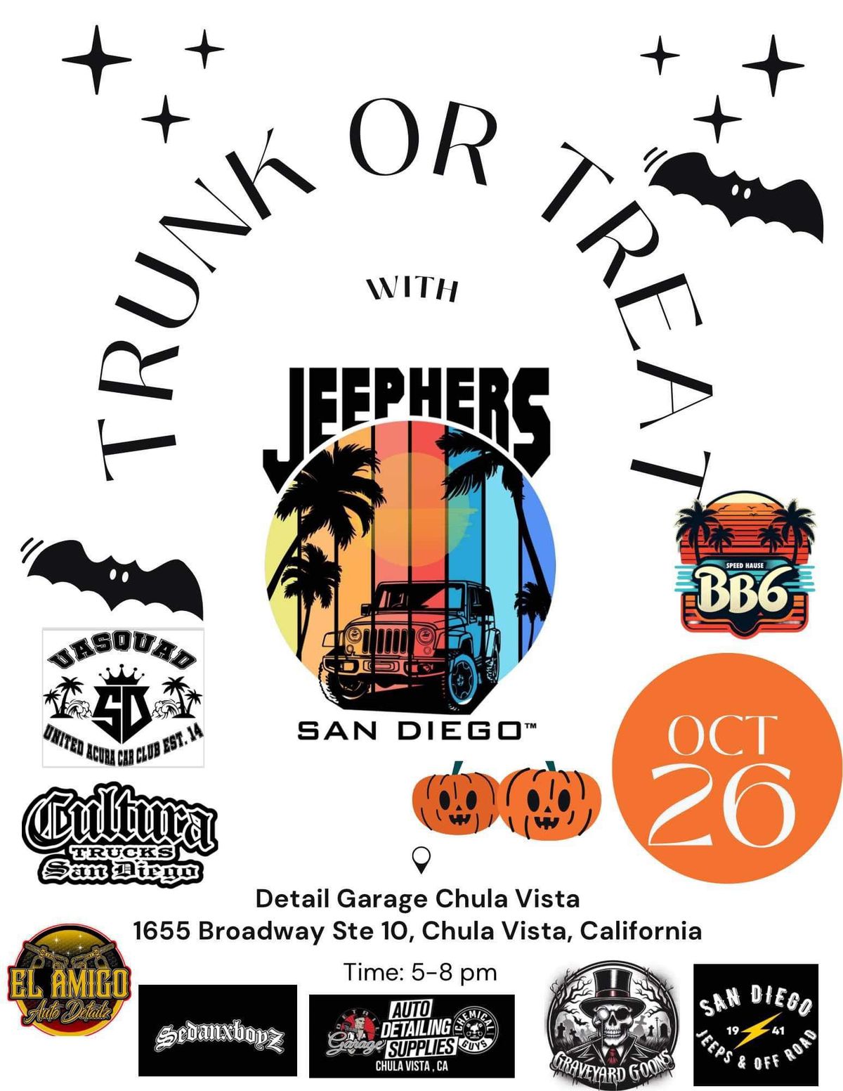 JeepHERs San Diego Trunk O\u2019Treat (FREE)