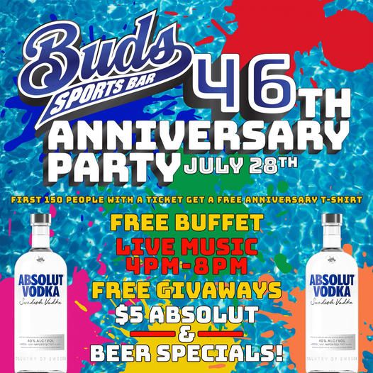 BUDS 46TH ANNIVERSARY PARTY