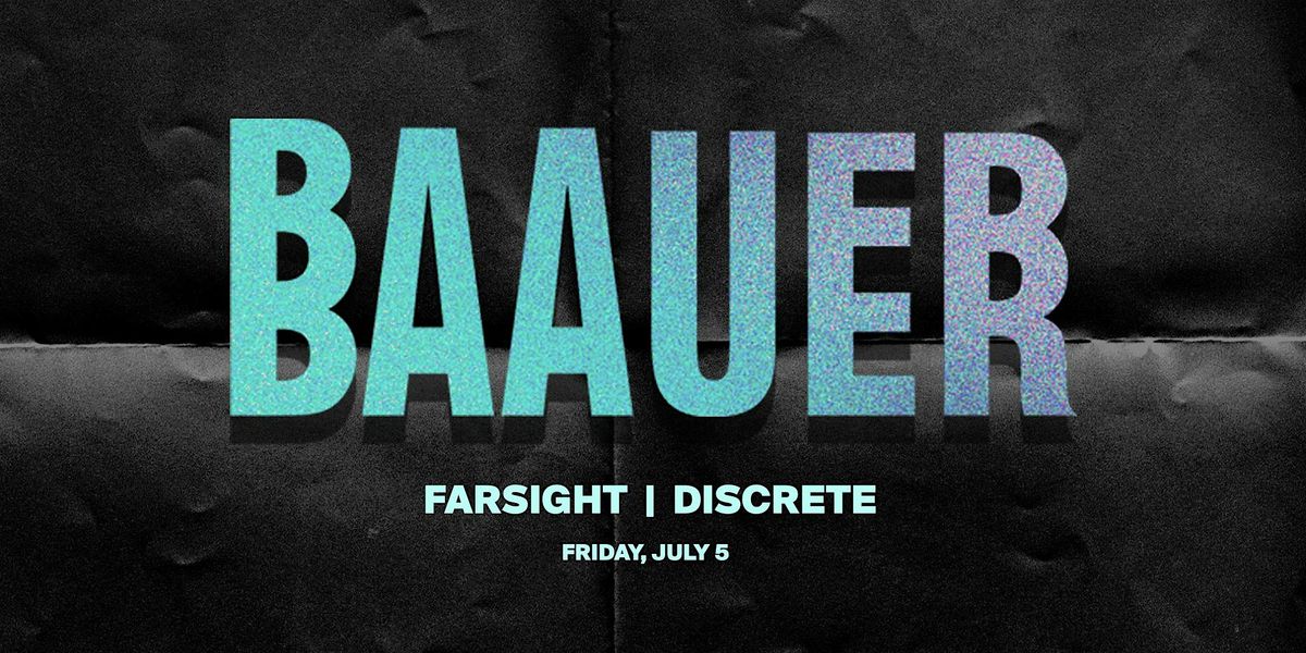 Baauer presented by Public Works