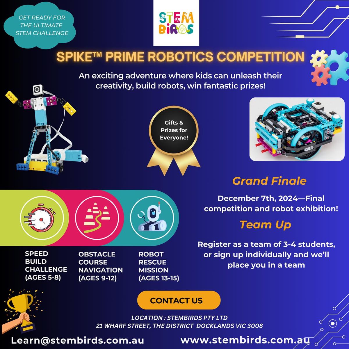 STEM Birds SPIKE\u2122 Prime Robotics Competition