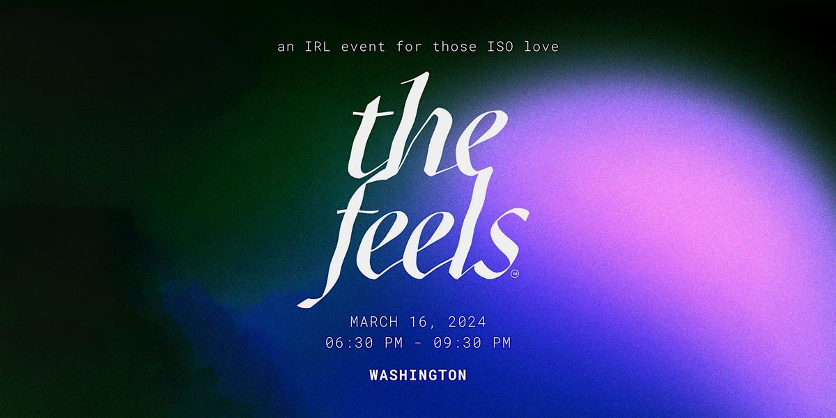 The Feels DC ed 8: a mindful singles dating event in Washington DC