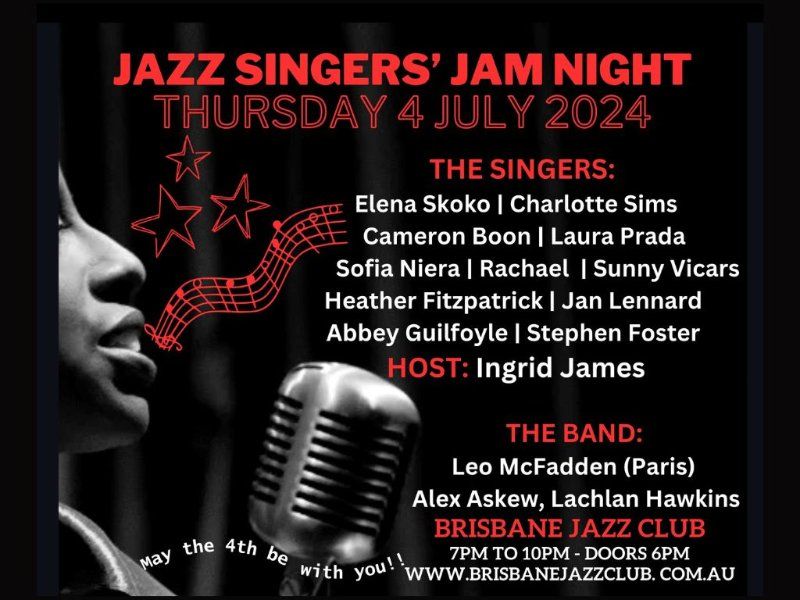 Jazz Singers' Jam Night - July 2024