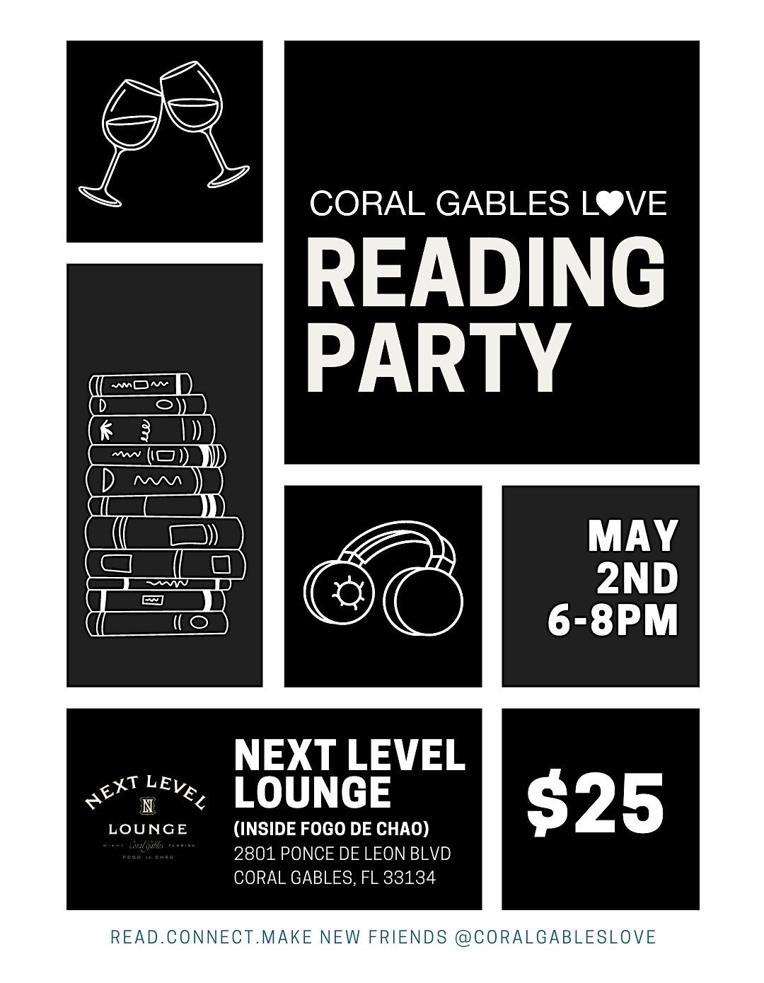 Coral Gables Love Reading Party - August