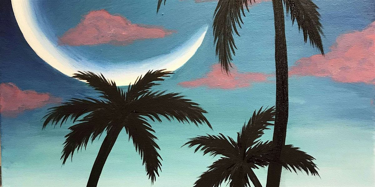 Crescent Palms - Paint and Sip by Classpop!\u2122