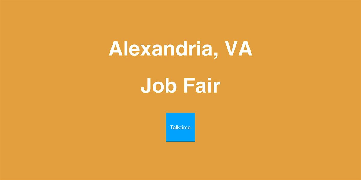 Job Fair - Alexandria