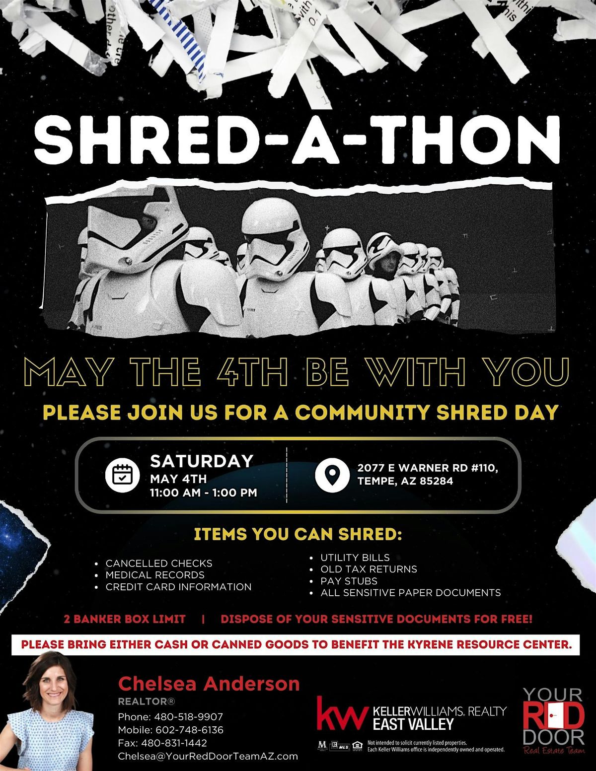 Shredathon! Free Shredding with donation to Kyrene Resource Center