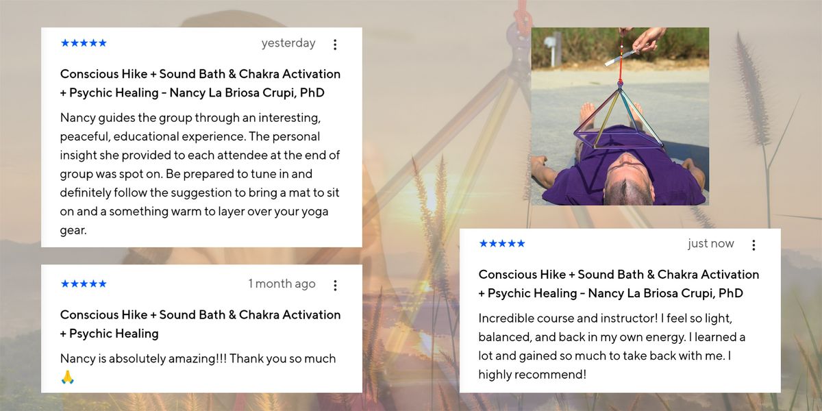 Conscious Hike + Sound Bath & Chakra Activation + Psychic Healing