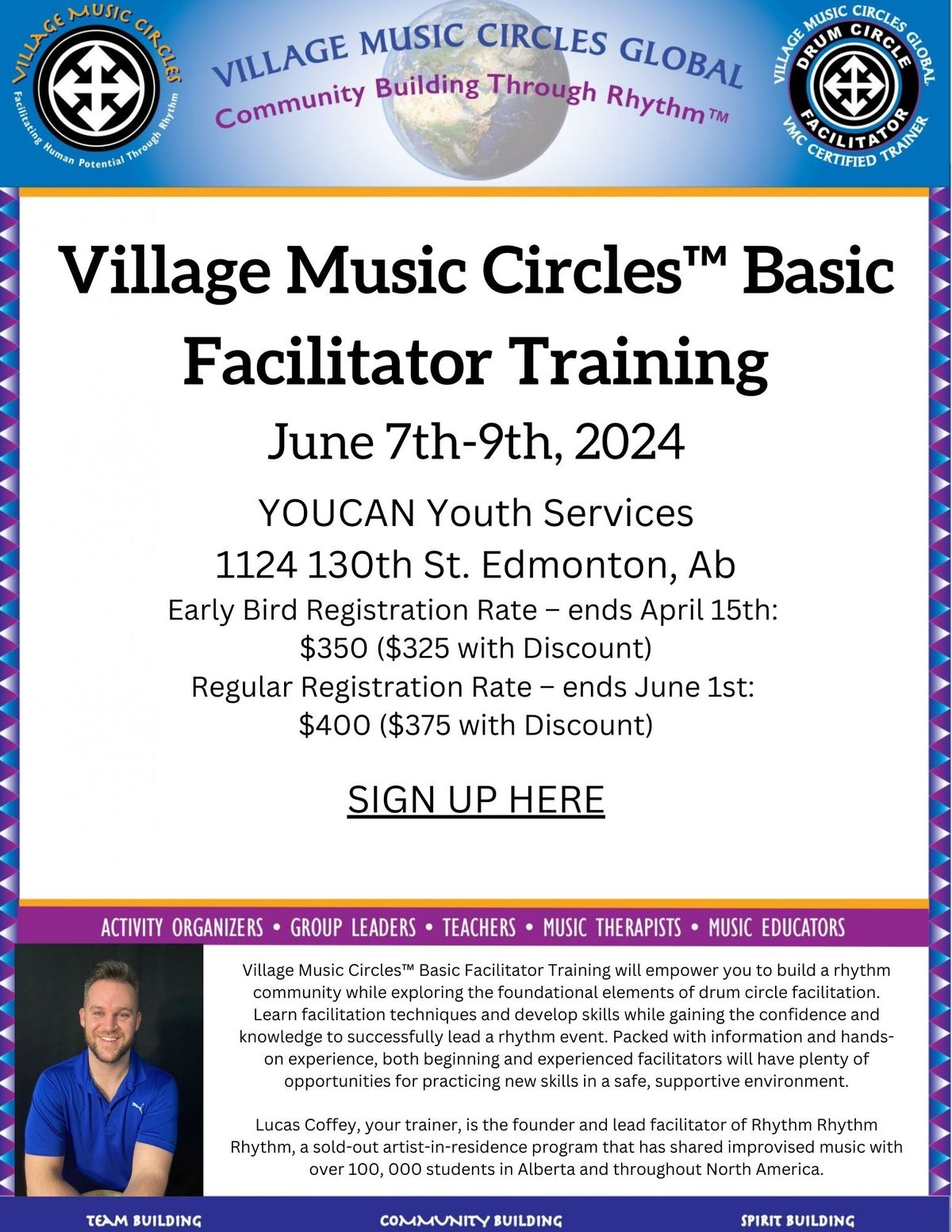 VMC 3-Day Drum Circle Facilitators Training (Edmonton)