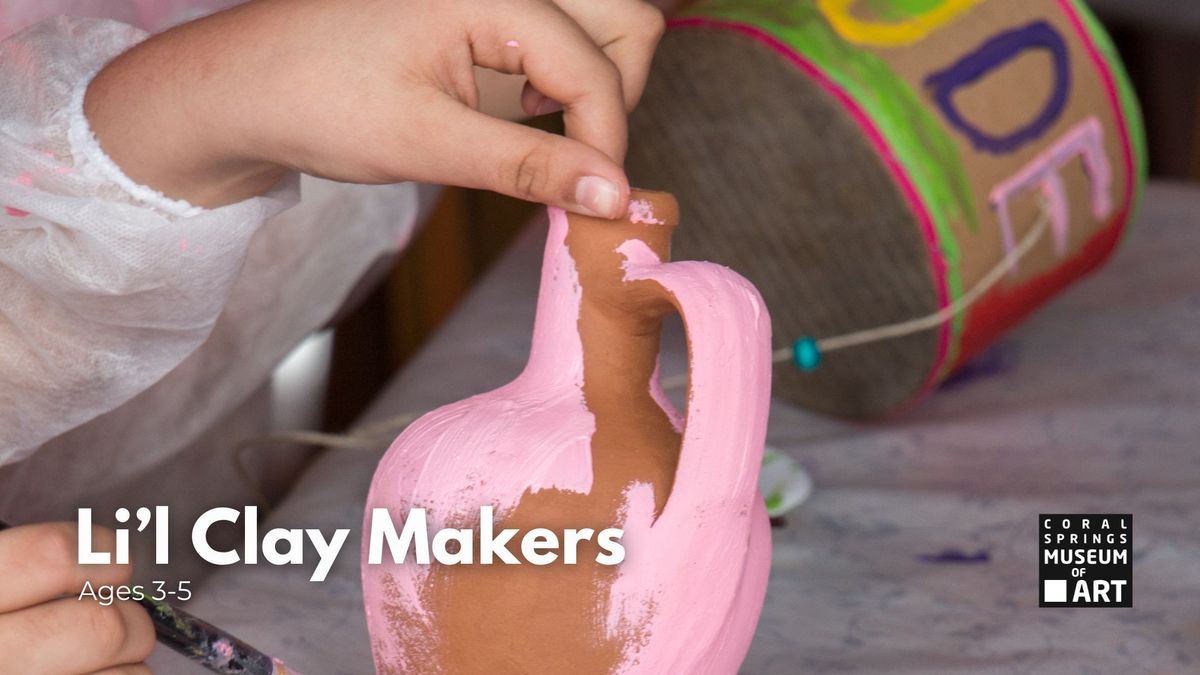 Lil\u2019 Clay Makers (6 Week Course, Ages 3-5)