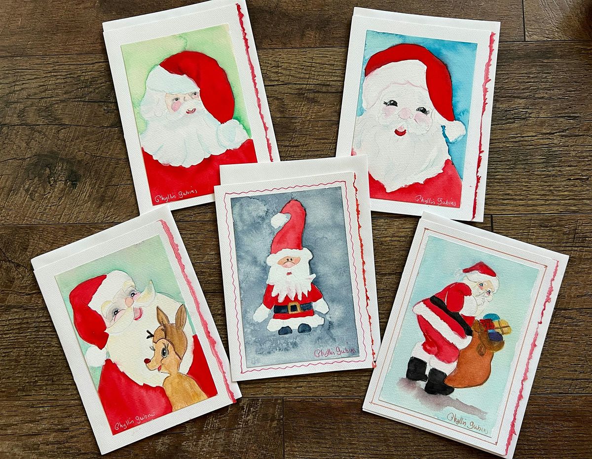 Holiday Cards Watercolors with Phyllis Gubins