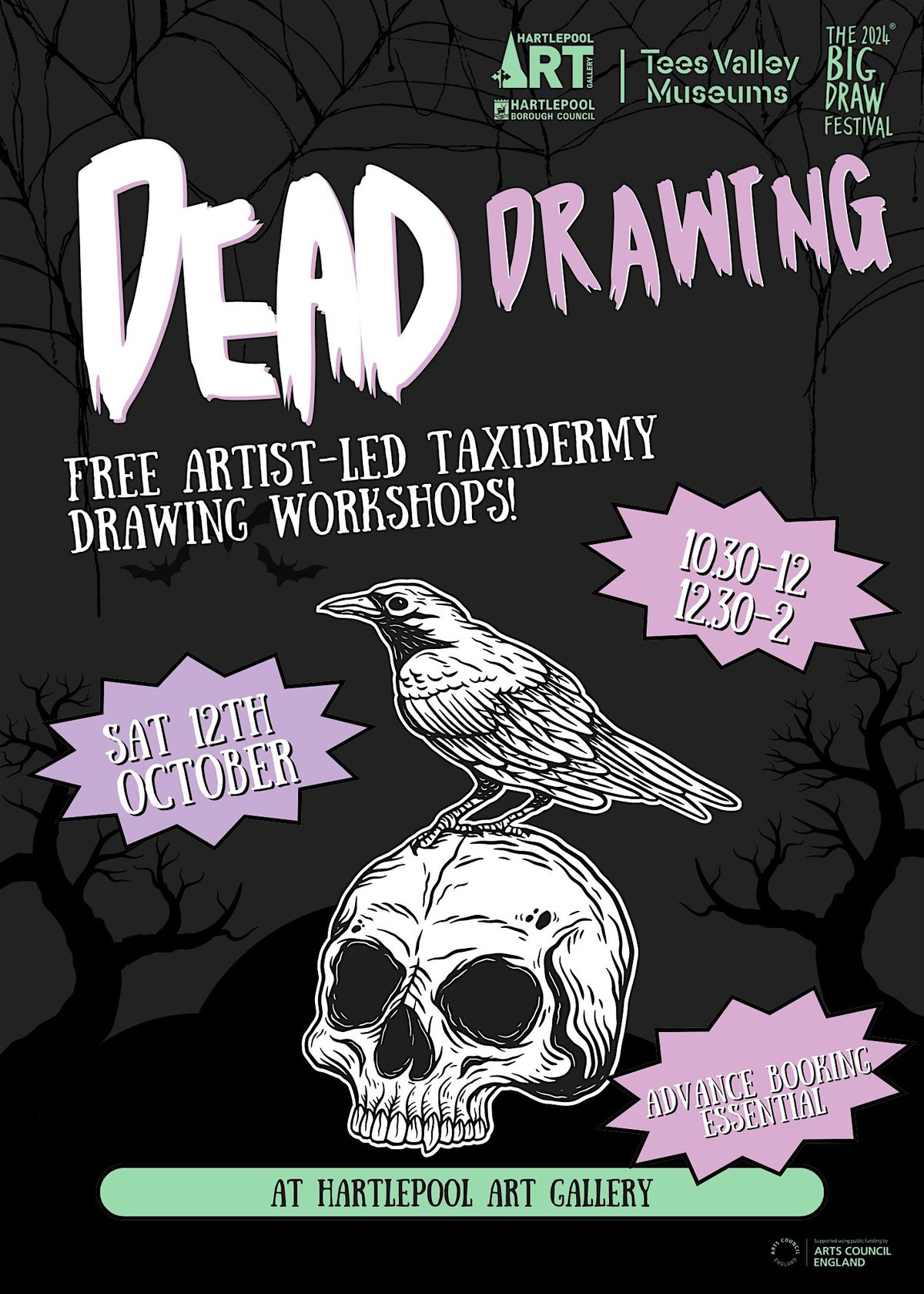 DEAD Drawing - Artist Led Taxidermy Drawing Workshops - 12.30am