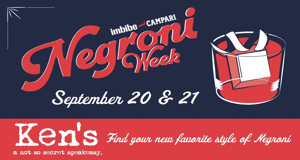 Negroni Week at Ken's Speakeasy