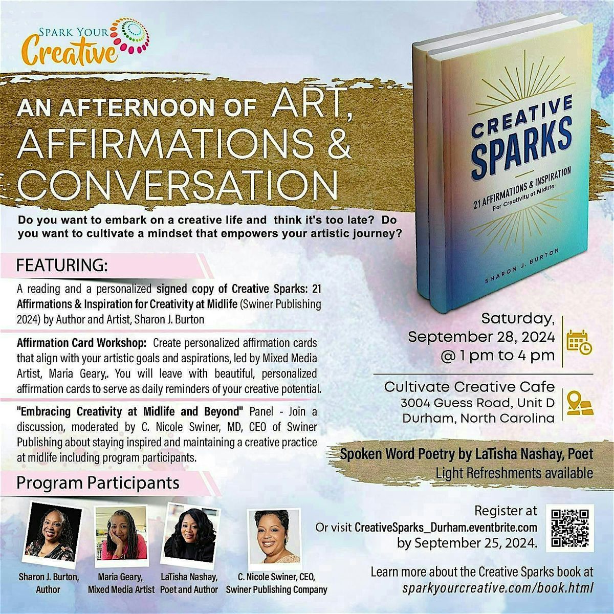 Creative Sparks: An Afternoon of Art, Affirmations, and Conversation