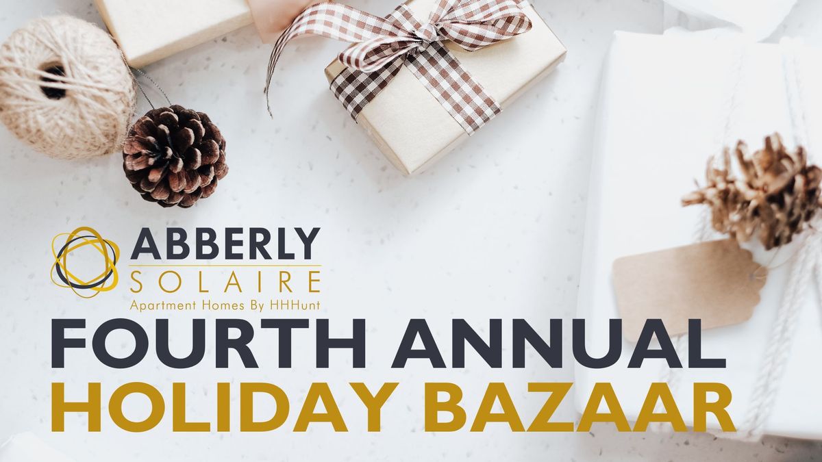 Fourth Annual Holiday Shopping Bazaar