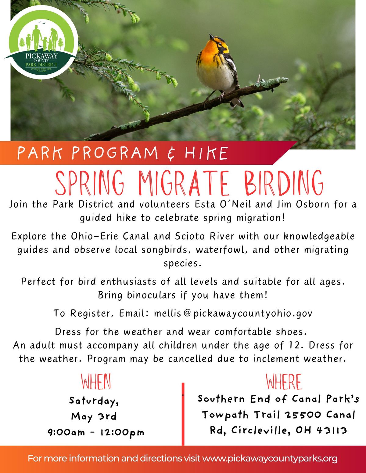 Spring Migrate Birding Hike