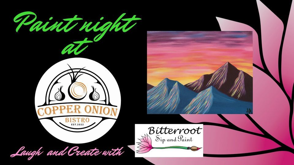 Paint Night at Copper Onion- Vibrant Sunset