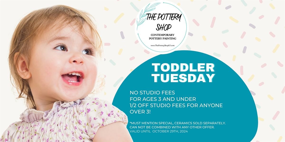 Toddler Tuesdays at The Pottery Shop