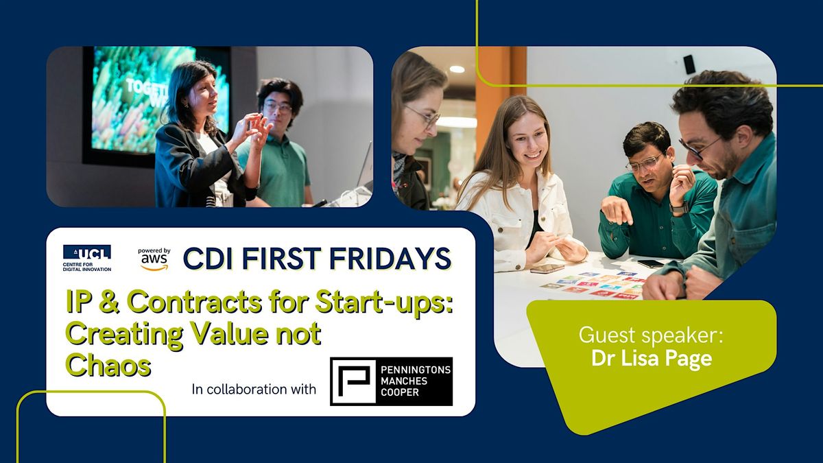 CDI Workshops: IP & Contracts for Start-ups: Creating Value not Chaos