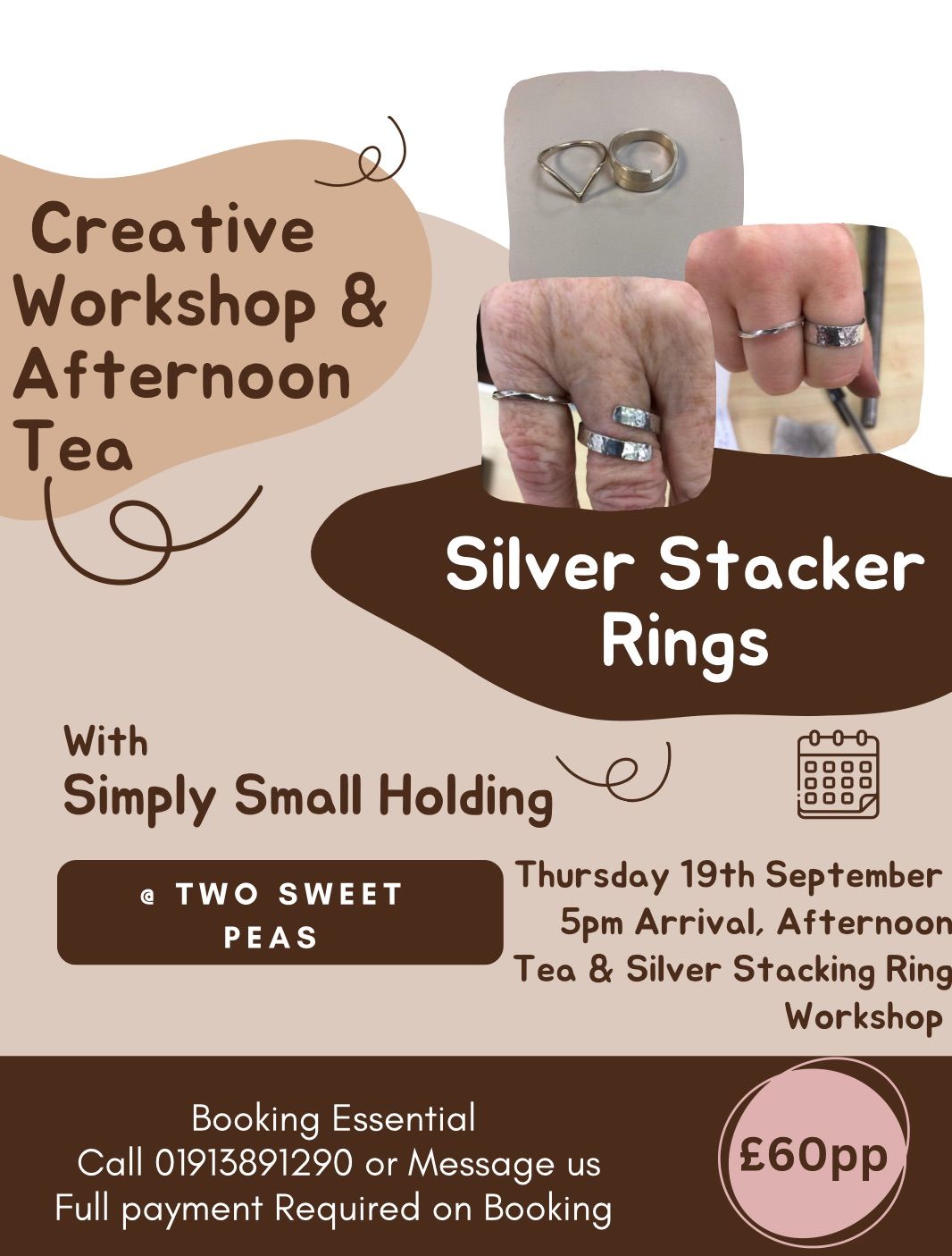 Silver stacker ring workshop