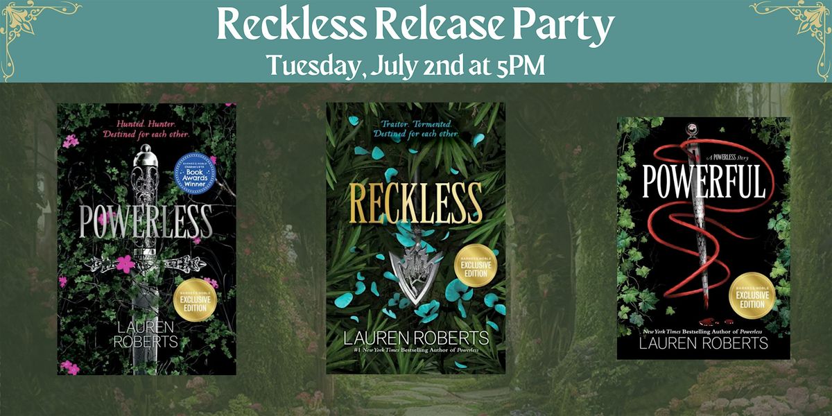 RECKLESS by Lauren Roberts Release Party-BN Frisco at Stonebriar Mall