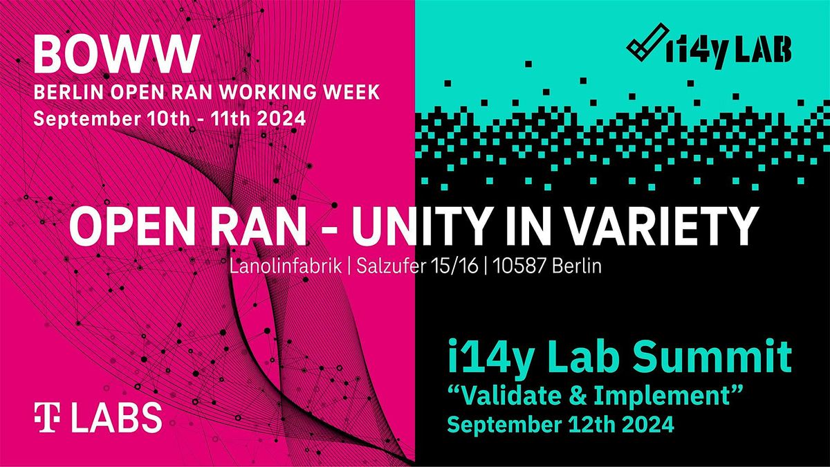 Open RAN - Unity in variety