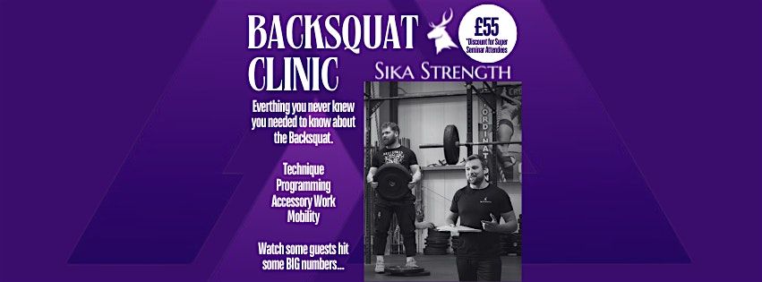 Sika Strength - Back Squat Clinic