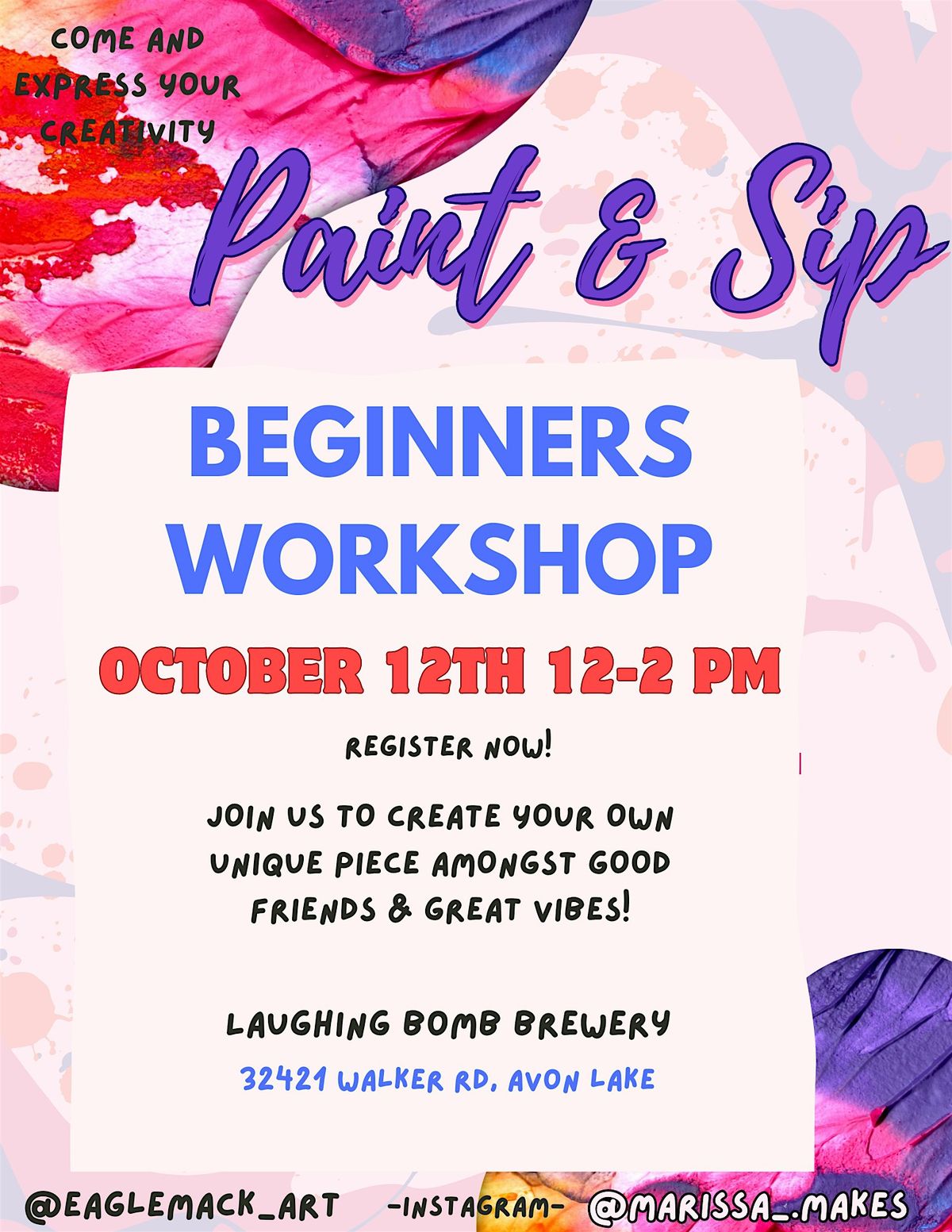 Paint & Sip @ Laughing Bomb Brewery!