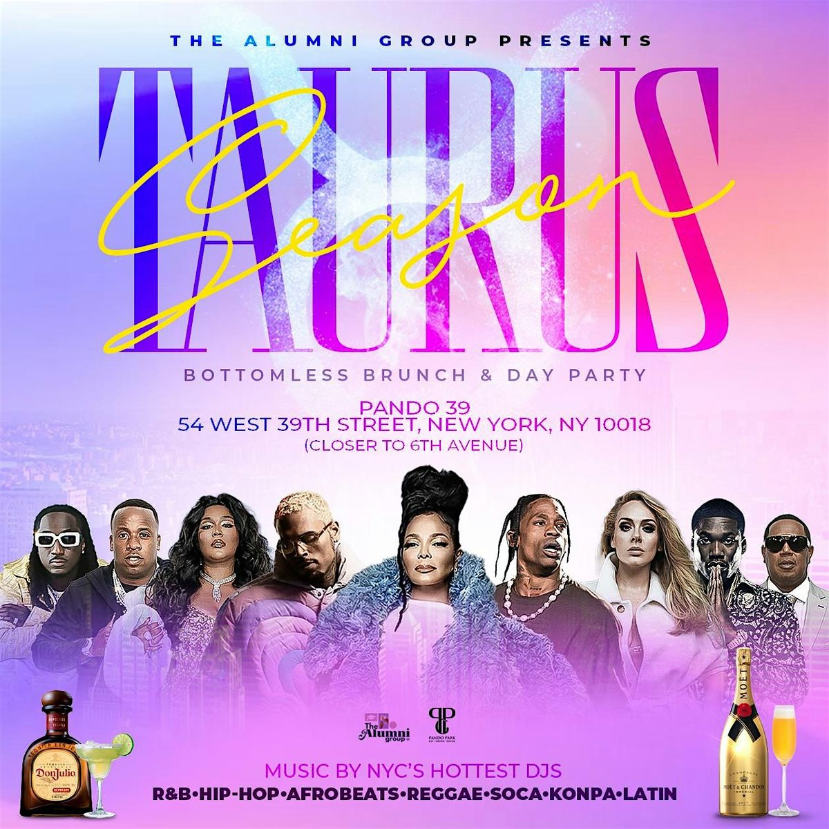 Taurus Season - Bottomless Brunch & Day Party & Happy Hour