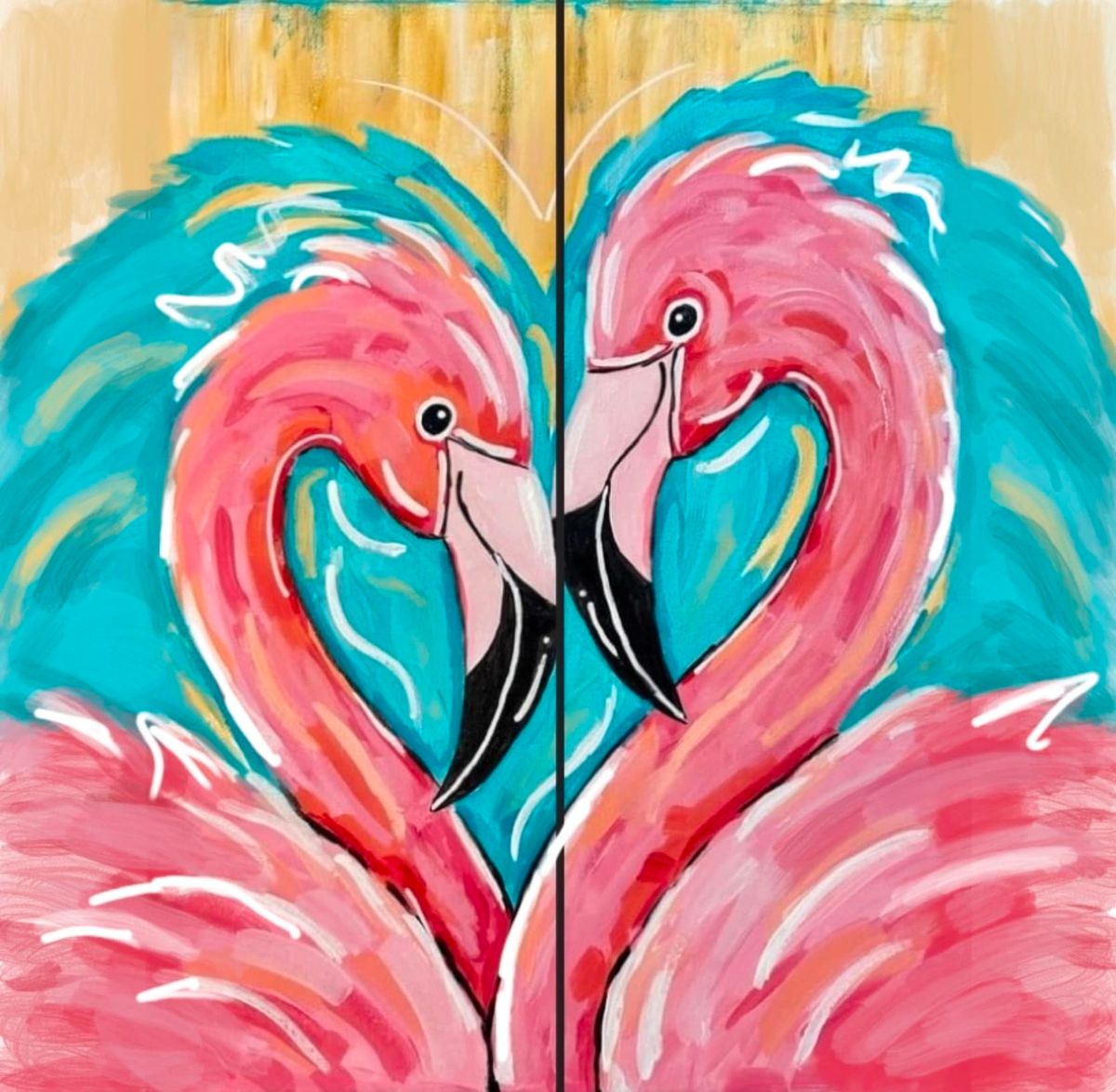 Couples Paint and Sip - Flamingo Bliss (Brookfield)