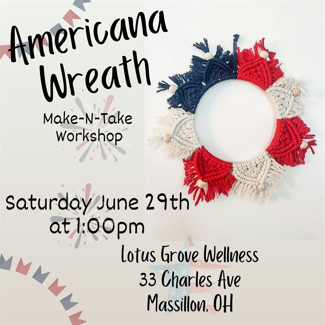 Americana Wreath Macrame Make-N-Take Workshop