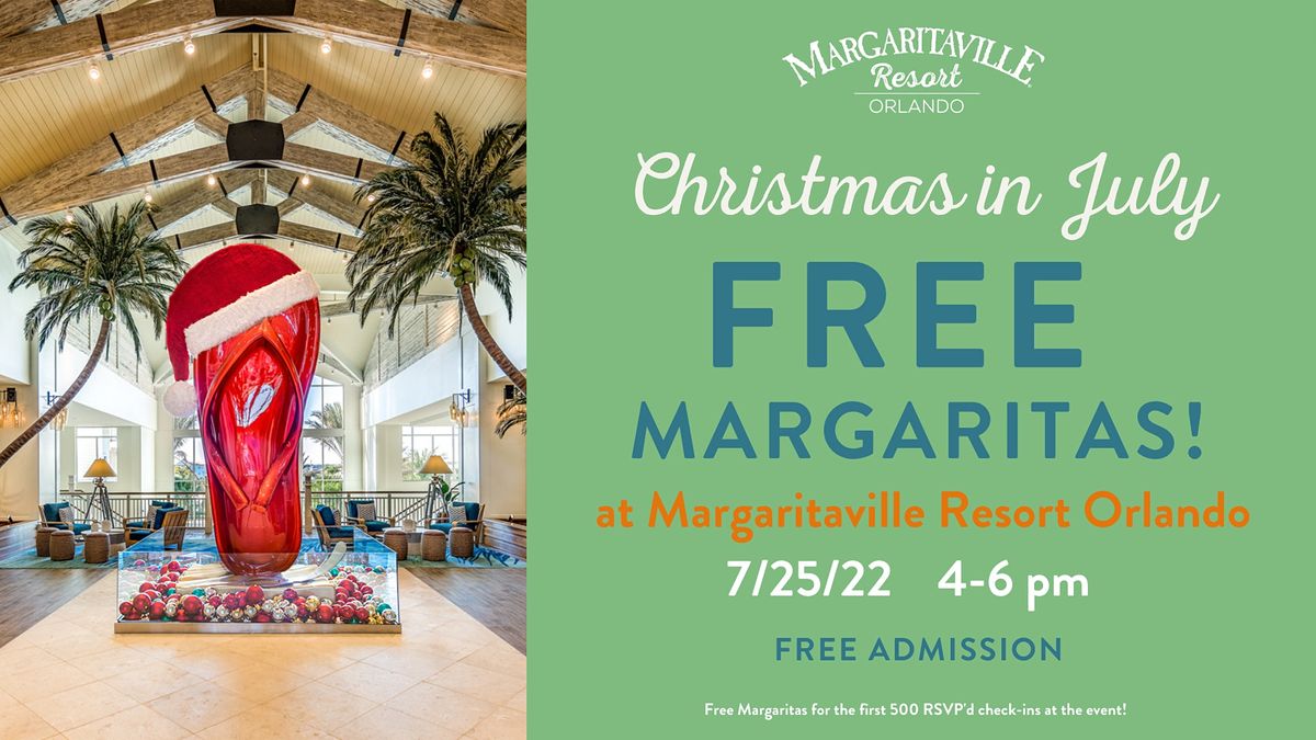 Margaritaville Resort Orlando Christmas in July", Margaritaville