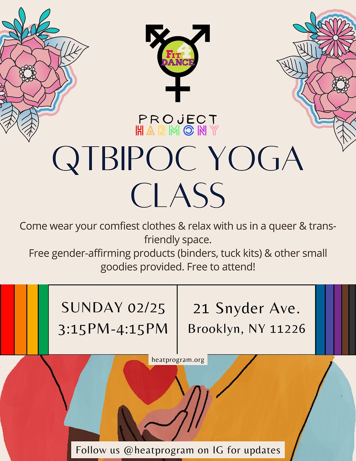 Project Harmony and Fit4Dance QTBIPOC Yoga Class