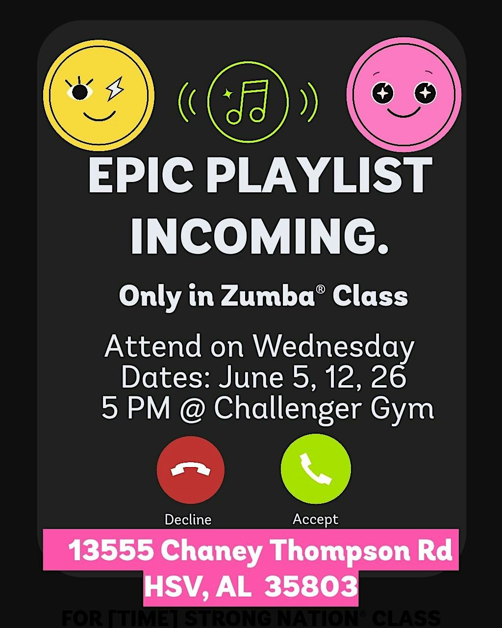 Wed ZUMBA @ Challenger Gym