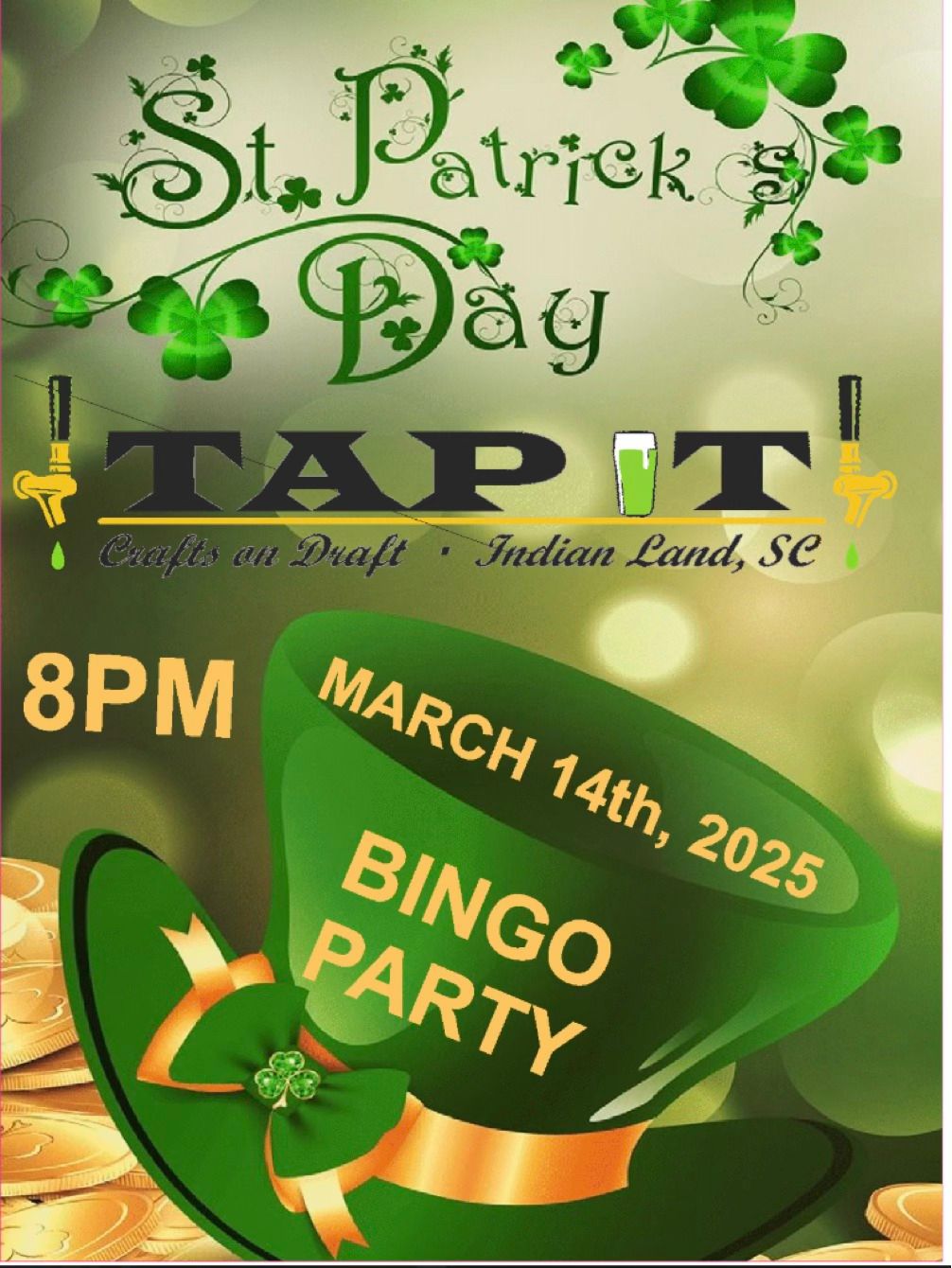 St Patrick's Music Bingo Party