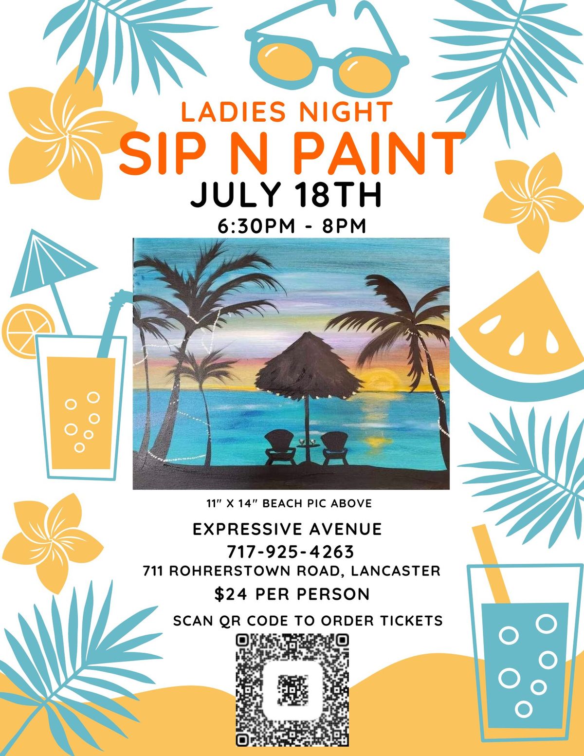 LADIES NIGHT: Sip and Paint