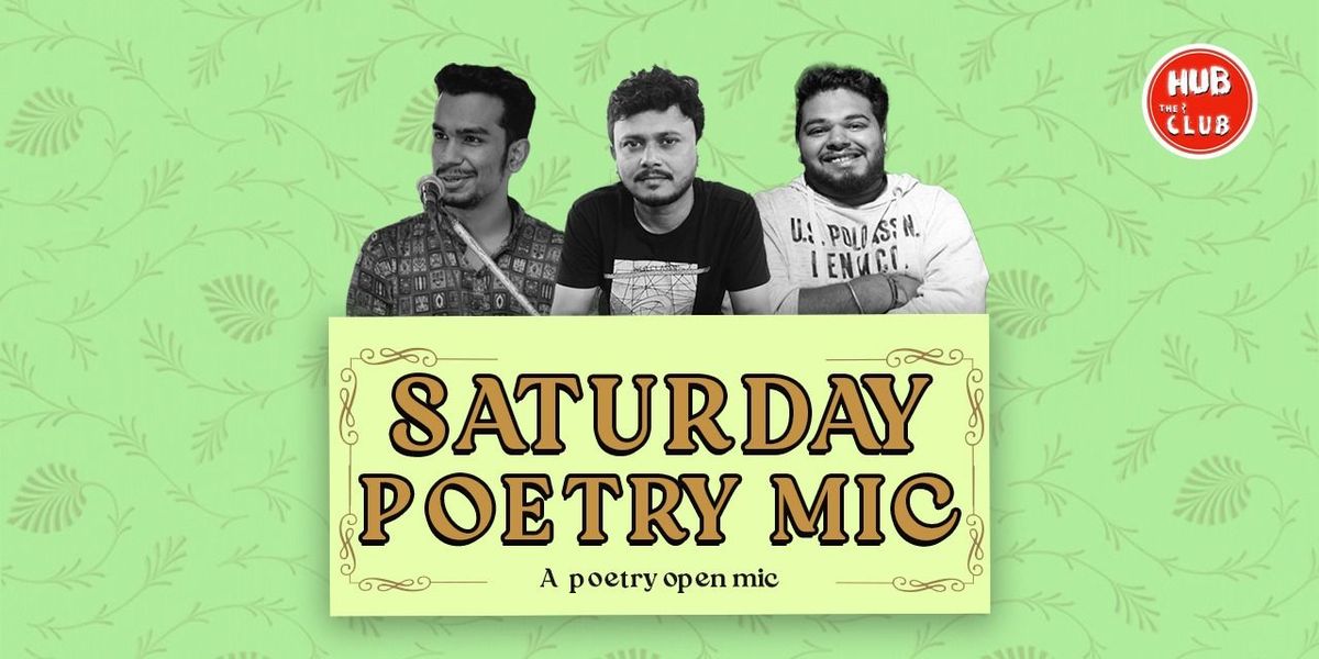 Saturday Poetry mic