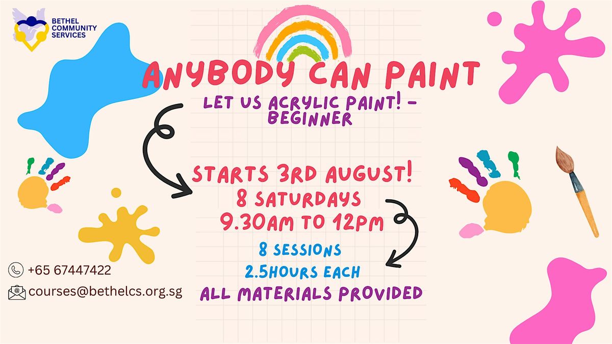 Anybody Can Paint (Series): Acrylic Paint \u2013 Beginner