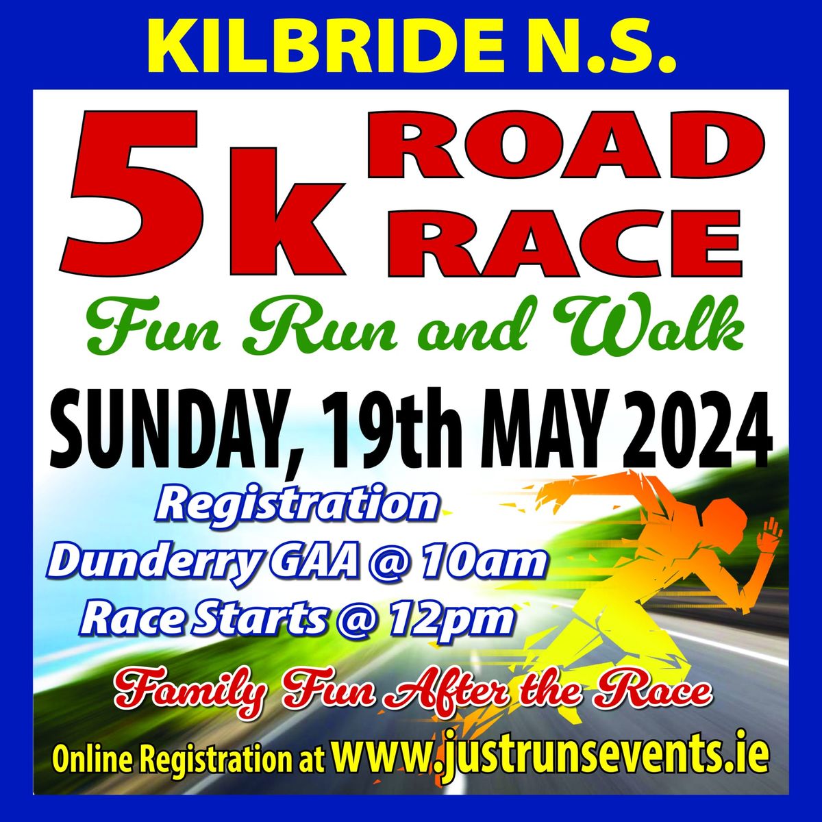 Kilbride NS 5km Race, Fun Run, Walk and Family Day