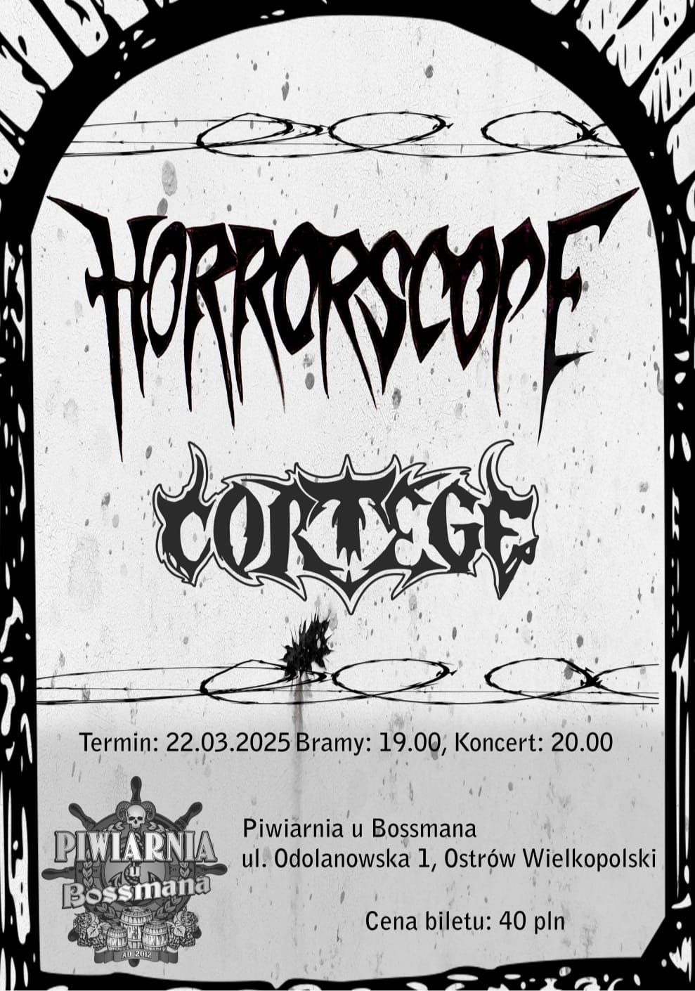 Koncert HORRORSCOPE i CORTEGE